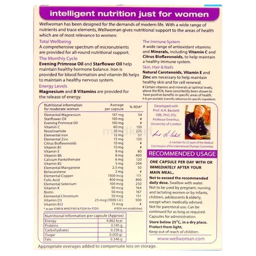 wellwoman tablet 15's